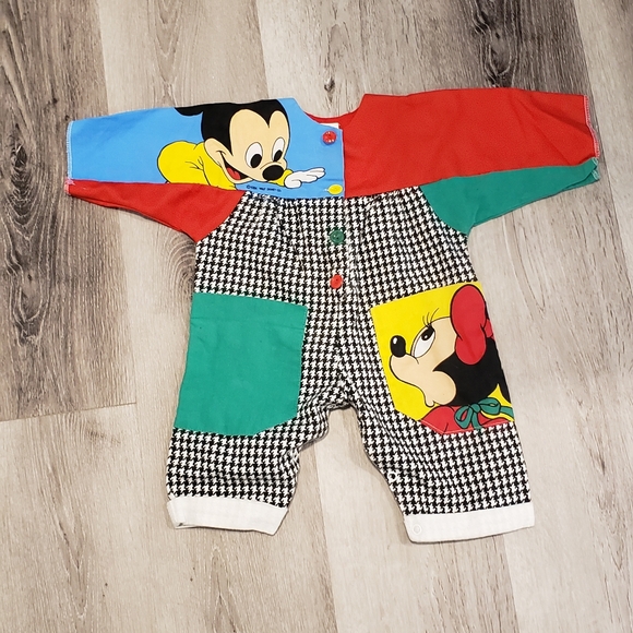 Disney Babies Onsie Jumper Coverall 1980s Mickey Minnie - Picture 5 of 5